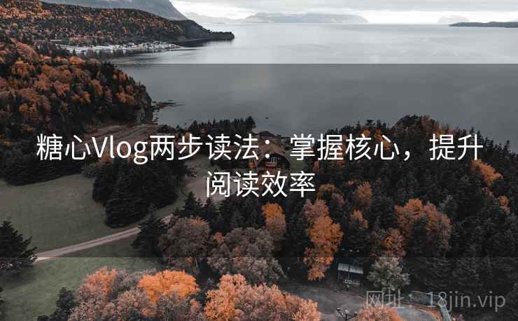 糖心Vlog两步读法:掌握核心,提升阅读效率 糖心Vlog两步读法:掌握核心,提升阅读效率